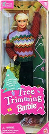Barbie 1 X Christmas Tree Trimming Doll - Holiday 1998