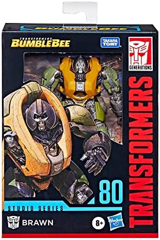 Transformers Studio Series 80 Deluxe Class Bumblebee Brawn Action Figure - Ages 8 and Up