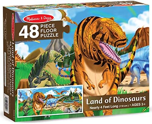 Melissa & Doug Melissa Dougi Land of Dinosaurs 48pcs Floor Puzzle