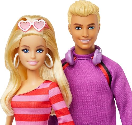 Barbie Fashionistas Set with 2 Fashion Dolls 6 Roller-Skating Ken 65th Anniversary