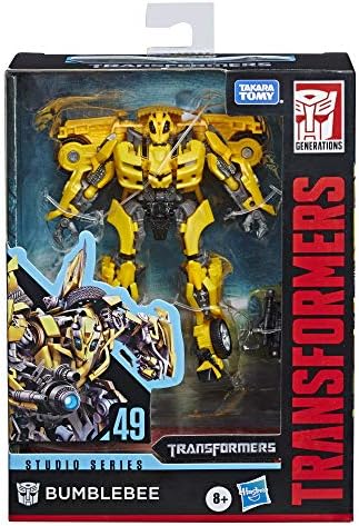 Transformers Studio Series 49 Deluxe Class Movie 1 Bumblebee Action Figure - Ages 8 Up