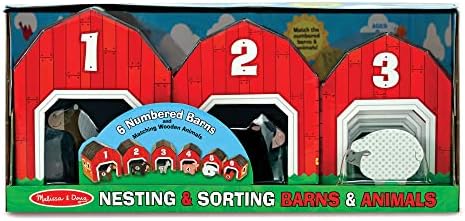 Melissa & Doug Melissa Dougi Barns Animals Nesting Sorting 1 Theme Compatible MD Scratch
