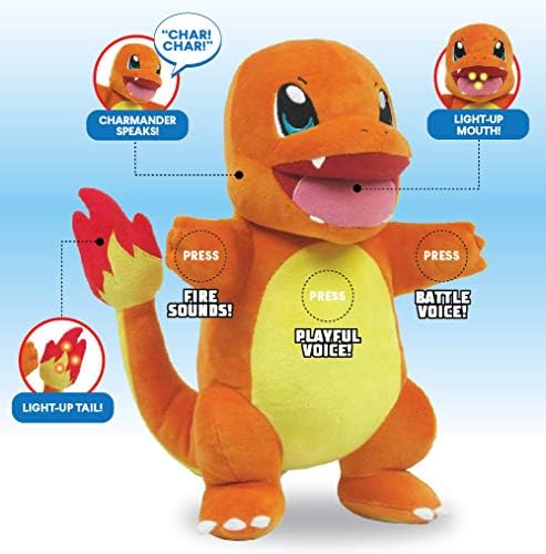 Pokemon 10 Flame Action Charmander Plush