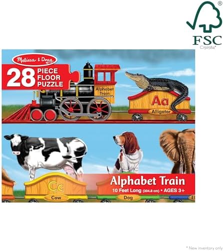 Melissa & Doug Melissa Doug Alphabet Train Jumbo Jigsaw Floor Puzzle