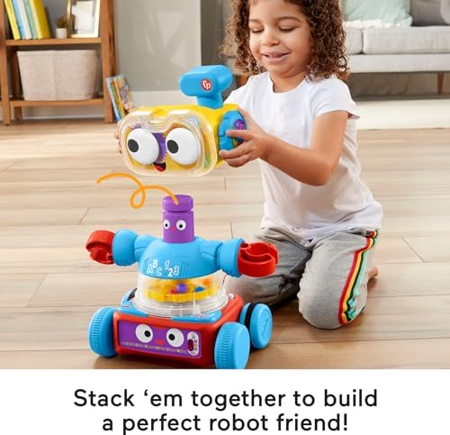 Fisher-Price Baby Toddler Preschool Toy 4-in-1 Learning Bot with Music Lights Smart