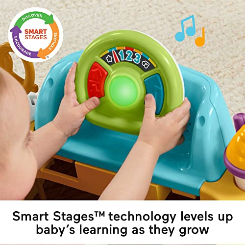 Fisher-Price Baby to Toddler Learning Toy 2-in-1 Servin' Up Fun Jumperoo Activity Center with Music Lights and Shape Sorting Puzzle