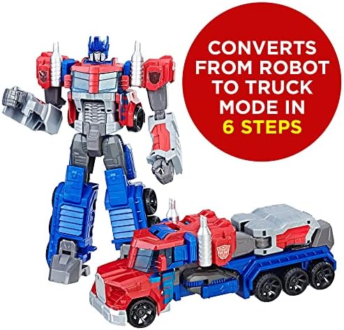 Transformers Heroic Optimus Prime Action Figure - Timeless Large-Scale Figure Changes