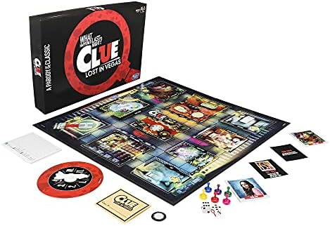 Hasbro Clue Lost in Vegas Board Game The Classic Whodunnit Parody Mystery Game