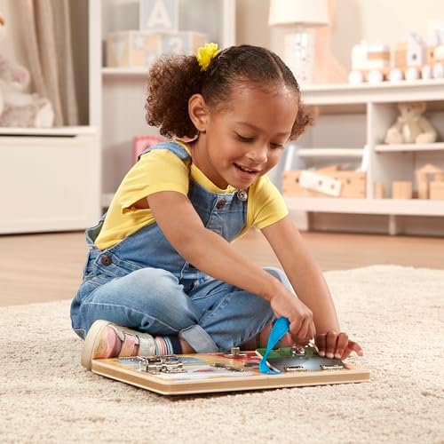 Melissa & Doug Melissa Doug Locks and Latches Board Wooden Educational Toy
