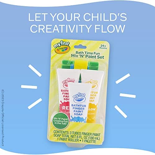 Crayola Bath Tub Brush Finger Paint Soap Set