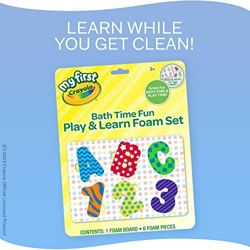 Crayola My First Crayola Bath Time Play Learn Foam Set Bath Letters and Numbers for