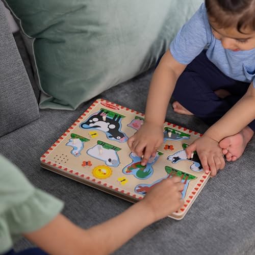 Melissa & Doug Melissa Doug Wooden Light-Activated Sound Puzzle
