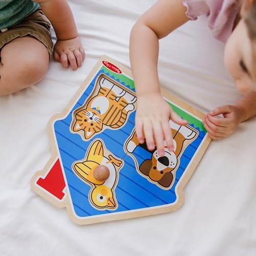 Melissa & Doug Melissa Doug First Shapes Jumbo Knob Wooden Puzzle