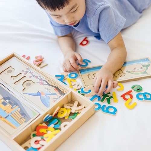 Melissa & Doug Melissa Doug See Spell Wooden Educational Language Learning Toy With Letters Puzzle