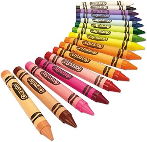 Crayola Binney Smith CrayolaR Large Crayon Set Lift-Lid Box Assorted Colors Box Of 16