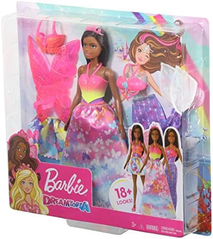 Barbie Dreamtopia Doll Gift Set Approx. 12-inch Brunette with 3 Fashions