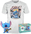 Funko Pop Tee Lilo and Stitch - Ukelele Stitch Flocked - Medium - M - T-Shirt - Clothes