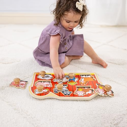 Melissa & Doug Melissa Doug Wooden Jumbo Knob Puzzle