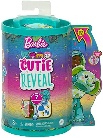 Barbie Cutie Reveal Chelsea Small Doll Jungle Series Tiger Plush