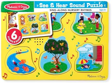 Melissa & Doug Melissa Doug Sing-Along Nursery Rhymes Sound Puzzle