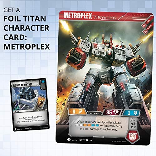 Transformers TCG Metroplex Deck Foil Titan-Sized Character Card 44 Cards Incl. Scamper