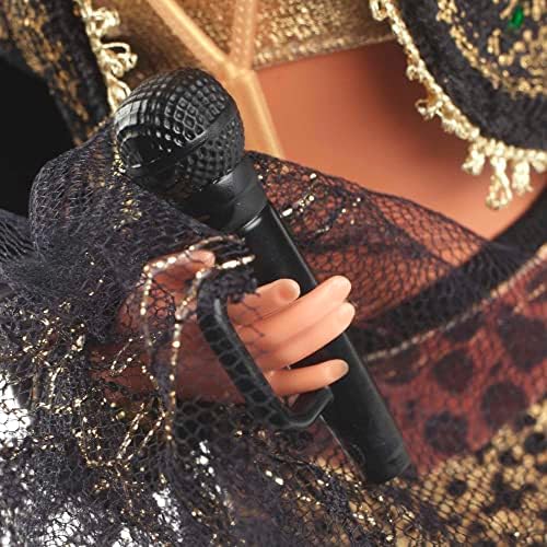 Barbie Signature Gloria Estefan Doll in Gold and Black Fashion and with Microphone Gift
