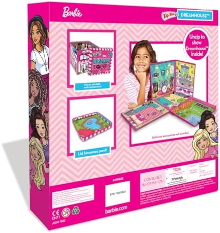 Barbie ZipBin 40 Doll Dream House Toy Box Playmat