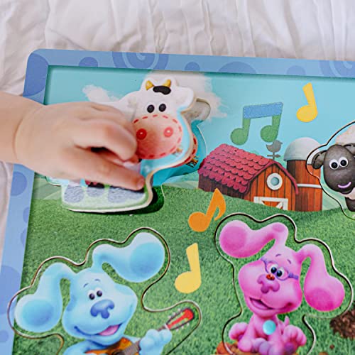 Melissa & Doug Melissa Doug Blue's Clues You Wooden Rainbow Stacking Puzzle 9 Pieces