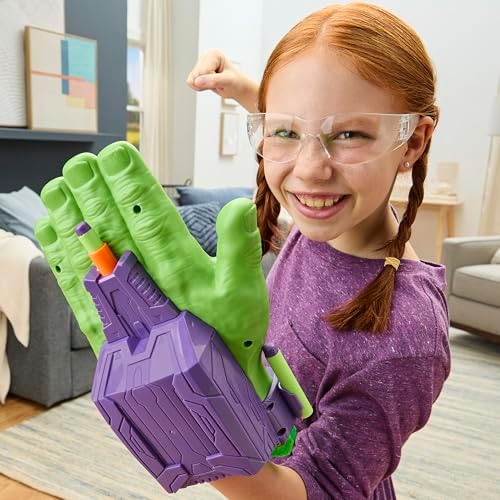 Marvel Avengers Hulk Thunderclap Blaster Roleplay Toy with 3 NERF Darts Super Hero for