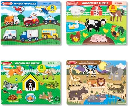 Melissa & Doug Melissa Doug Wooden Peg Puzzle