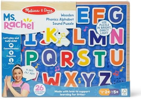 Melissa & Doug Melissa Doug Ms. Rachela Wooden Phonics Alphabet Sound Puzzle