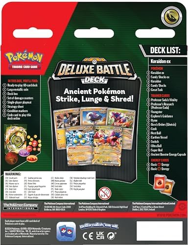 Pokemon TCG Koraidon ex Deluxe Battle Deck Ready-to-Play 60-Card Deck