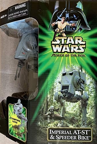 Hasbro Star Wars Power of the Jedi IMPERIAL AT-ST SCOUT WALKER PAPLOO on SPEEDER BIKE