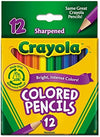 Crayola 684112 Short Barrel Colored Woodcase Pencils 3.3 mm 12 Assorted ColorsSet