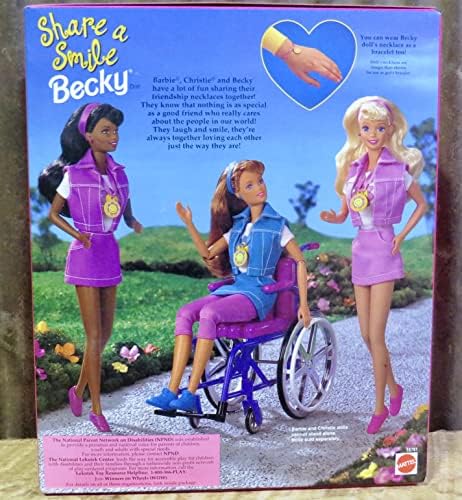 Barbie Becky Share a Smile Doll 1996