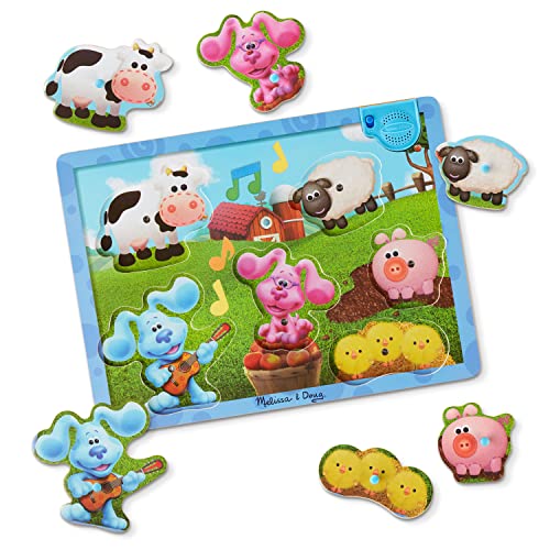 Melissa & Doug Melissa Doug Blue's Clues You Wooden Rainbow Stacking Puzzle 9 Pieces