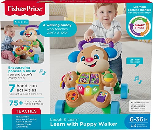 Fisher-Price Baby Toy Laugh Learn Smart Stages Learn with Sis Walker with Music Lights