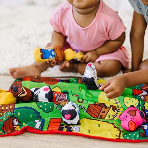 Melissa & Doug Melissa Doug Take-Along Farm Baby and Toddler Play Mat 19.25 x 14.5 inches