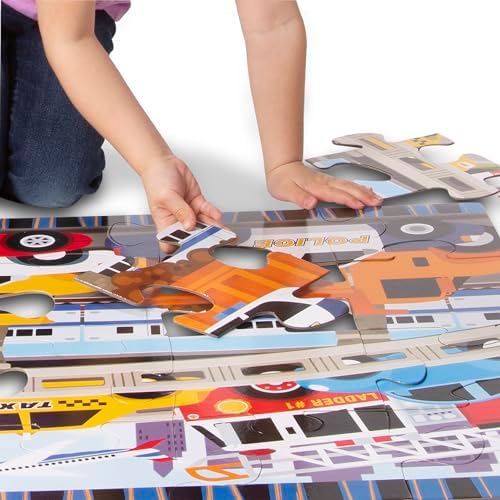 Melissa & Doug Melissa Doug Traffic Jam Jumbo Jigsaw Floor Puzzle