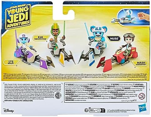 Hasbro Star Wars Young Jedi Adventures Nubs Figure Speeder Bike 4-Inch Scale Action Figures Vehicle