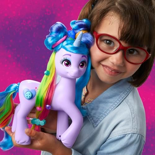 Hasbro My Little Pony Tell Your Tale Rainbow Styles Izzy Moonbow Hair Styling Figure with