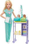 Barbie Careers Playset Baby Doctor Set with Blonde Fashion Doll 2 Baby Dolls Furniture