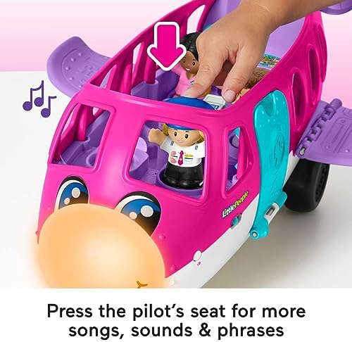 Fisher-Price Little Barbie Dream Airplane Presented By Little People With 1 Airplane 1