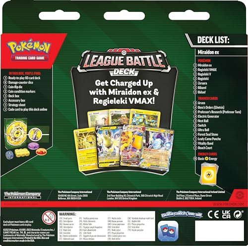 Pokemon TCG Miraidon ex League Battle Deck
