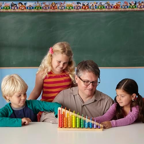 Melissa & Doug Melissa Doug Add Subtract Abacus - Educational Toy With 55 Colorful Beads