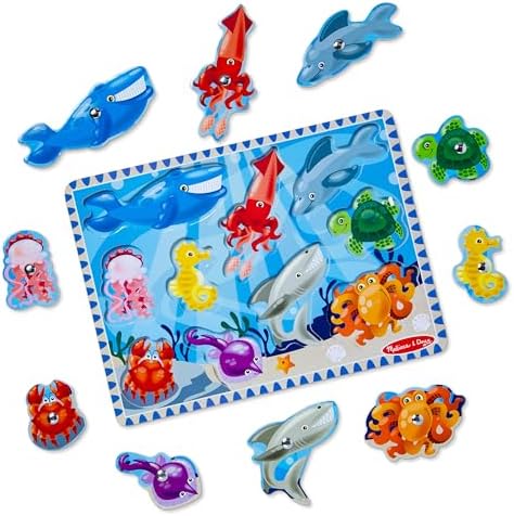Melissa & Doug Melissa Doug Magnetic Wooden Fishing Game and Puzzle