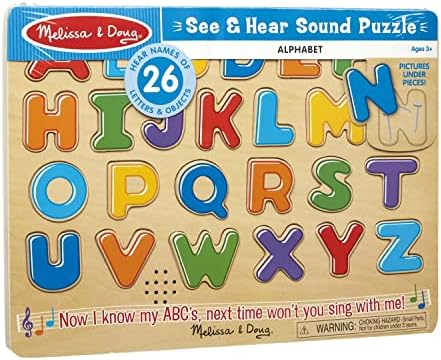 Melissa & Doug Melissa Doug Wooden Alphabet Sound Puzzle