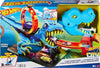 Hot Wheels City Toy Car Track Set T-Rex Chomp Down with 164 Scale Vehicle