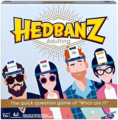 Spin Master Hedbanz Adulting Hilarious Party Game of Guessing and Charades for Millennials