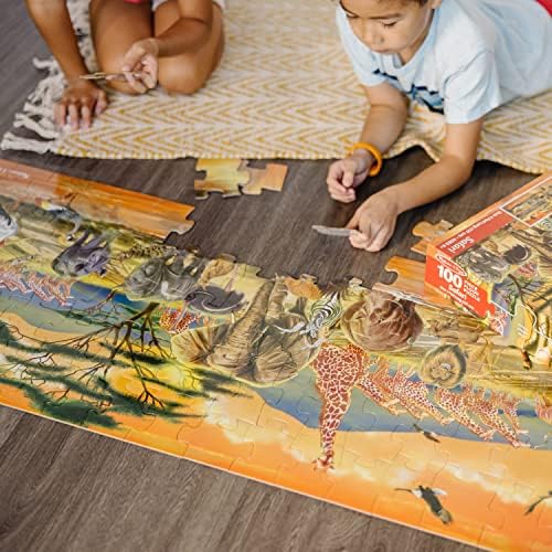 Melissa & Doug Melissa Doug African Plains Safari Jumbo Jigsaw Floor Puzzle